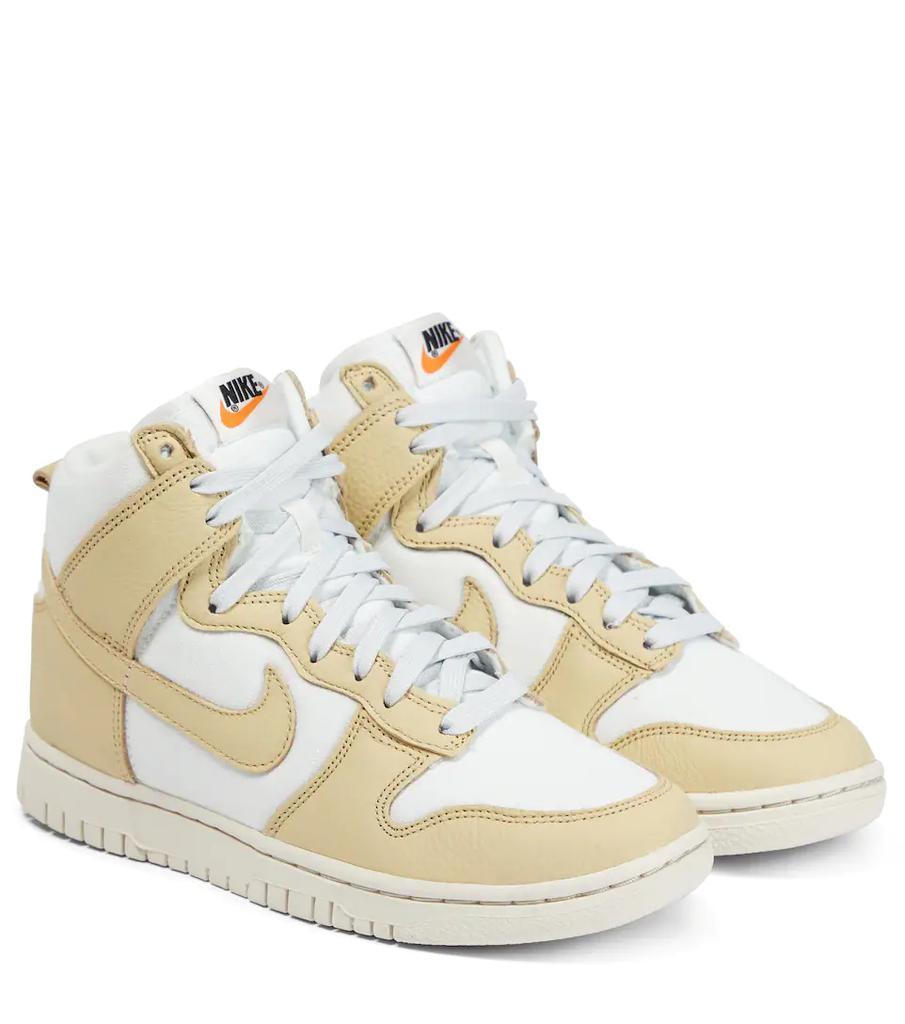 商品NIKE|Dunk High leather-trimmed sneakers,价格¥971,第1张图片