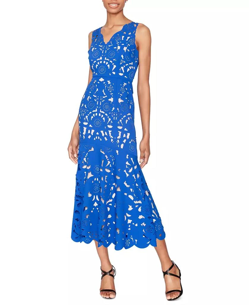 商品WHITE TIE by Shani|Women's Laser-Cut Sleeveless Midi Dress,价格¥1475,第1张图片