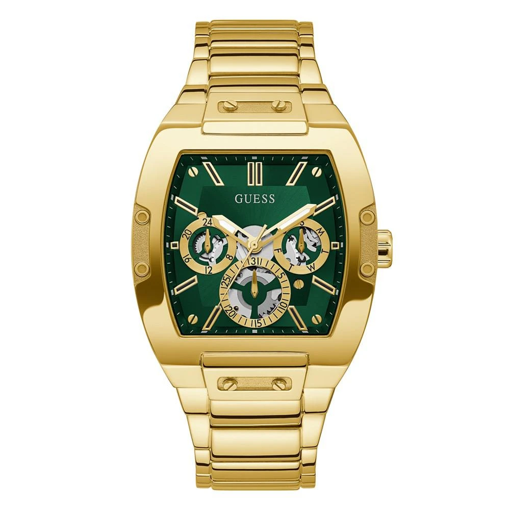 商品GUESS|Men's Gold-Tone Stainless Steel Bracelet, Multi-Function Watch, 43mm,价格¥737,第1张图片