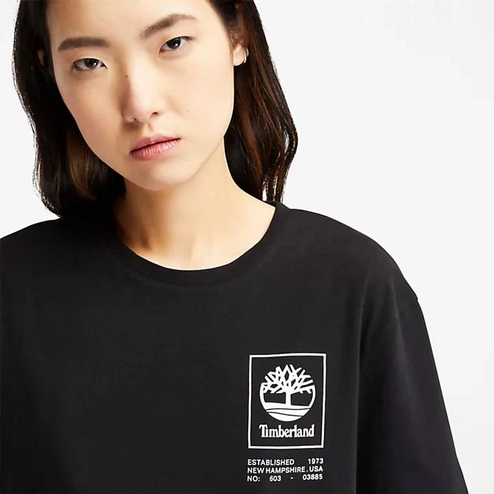商品Timberland|Organic Cotton Utility T-shirt for Women in Black,价格¥226,第5张图片详细描述