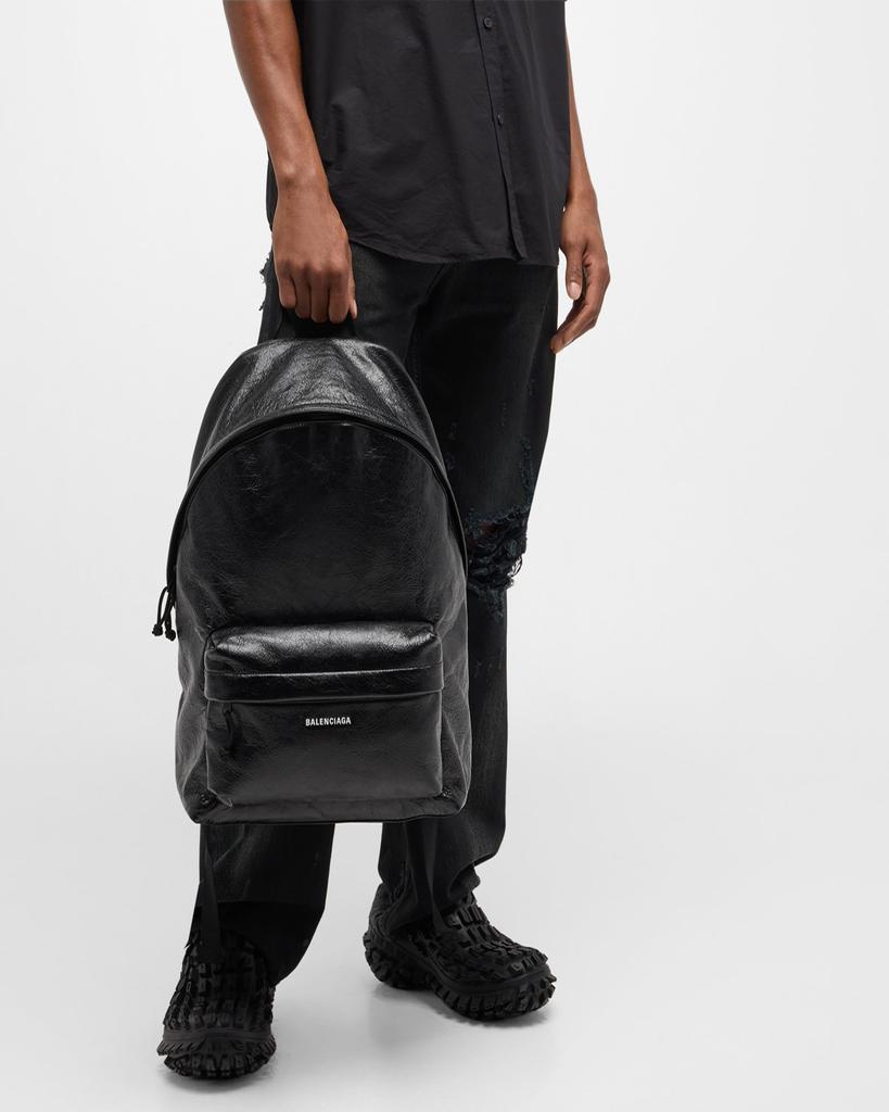 Shop Men's Explorer Leather Backpack on Sale at BeyondStyle