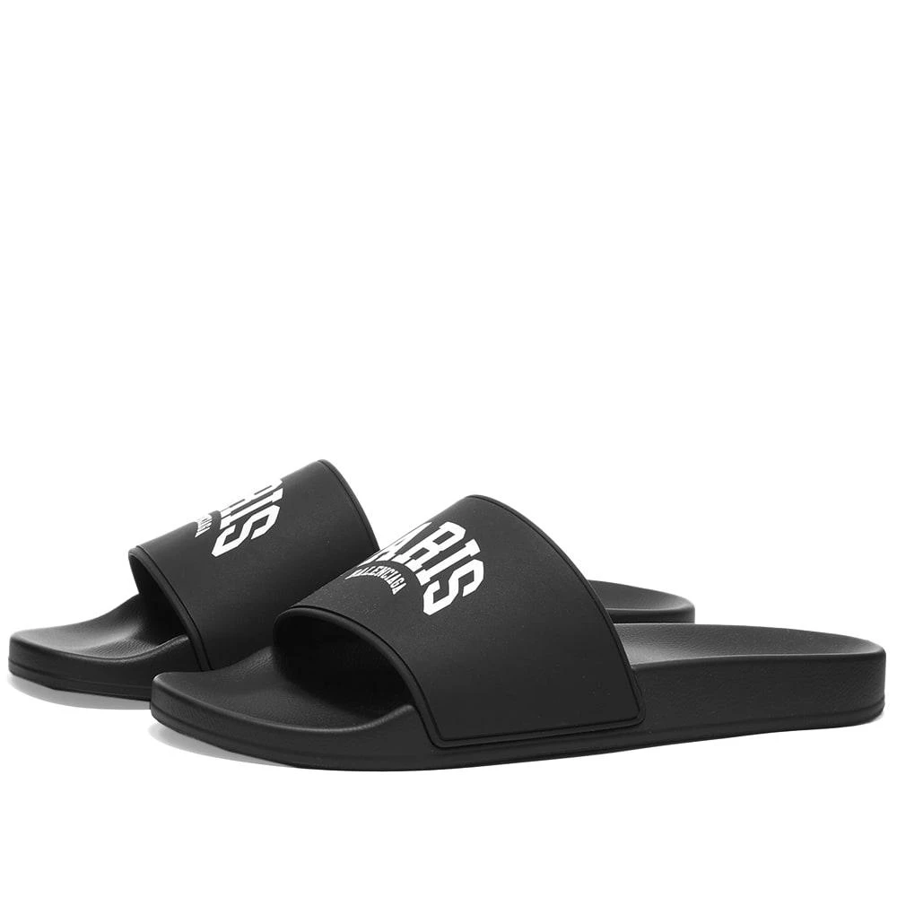 商品Balenciaga|Balenciaga Paris Logo Pool Slide,价格¥1612,第1张图片