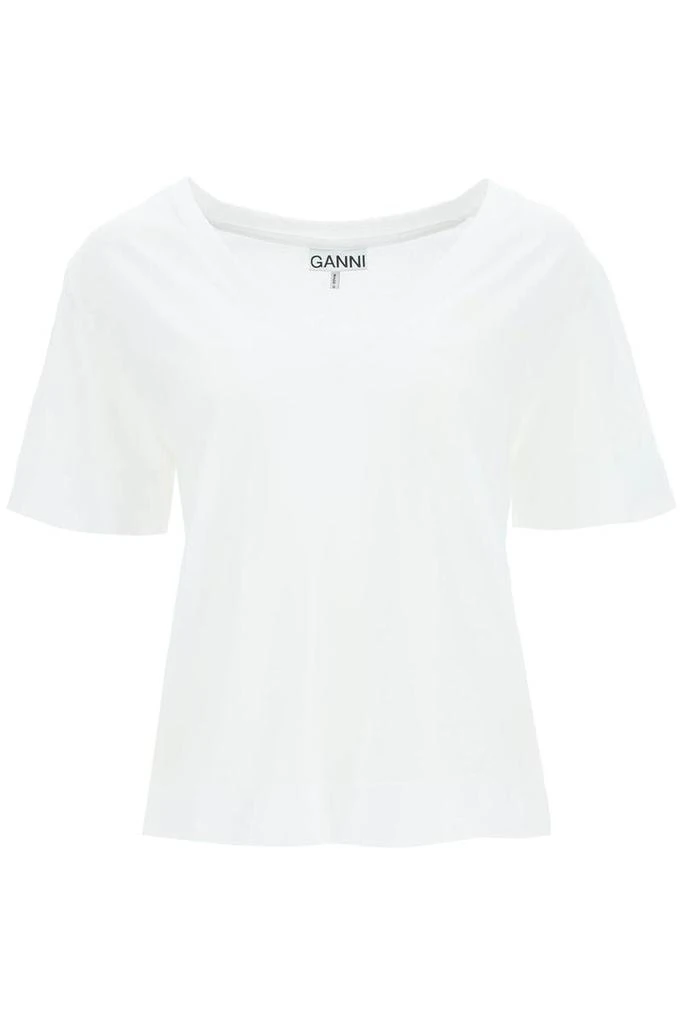 商品Ganni|Ganni v-neck t-shirt,价格¥486,第1张图片