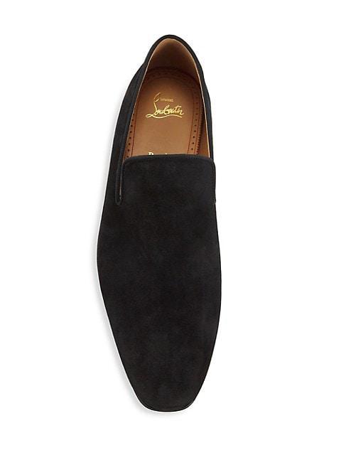 商品Christian Louboutin|Marquees Spiked Suede Loafers,价格¥7324,第7张图片详细描述