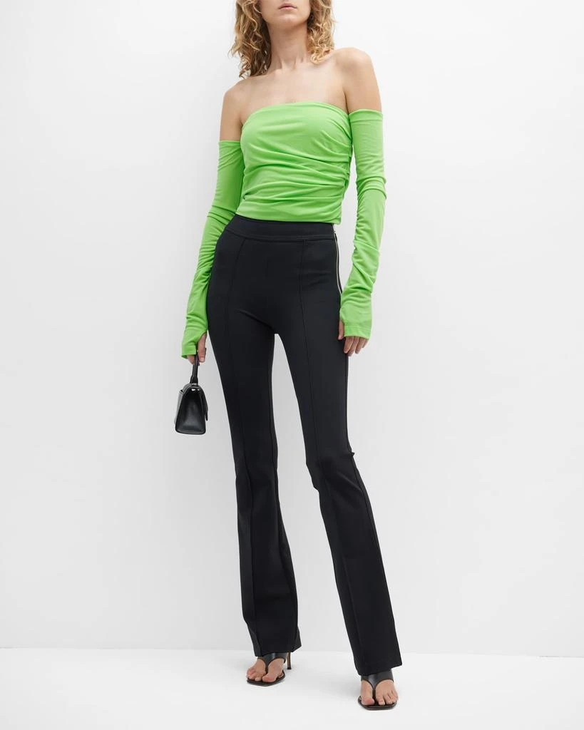 商品Helmut Lang|Twist Off-The-Shoulder Long-Sleeve Gathered Top,价格¥1138,第3张图片详细描述