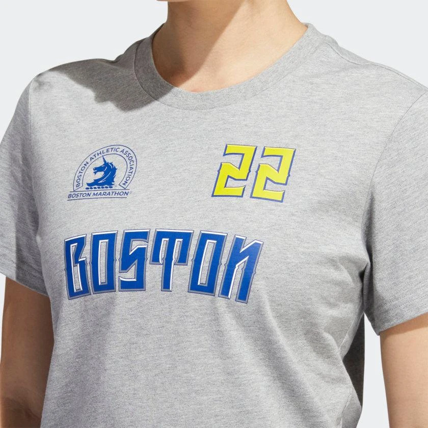 商品Adidas|Women's adidas Boston Marathon 2022 Graphic Tee,价格¥140,第5张图片详细描述