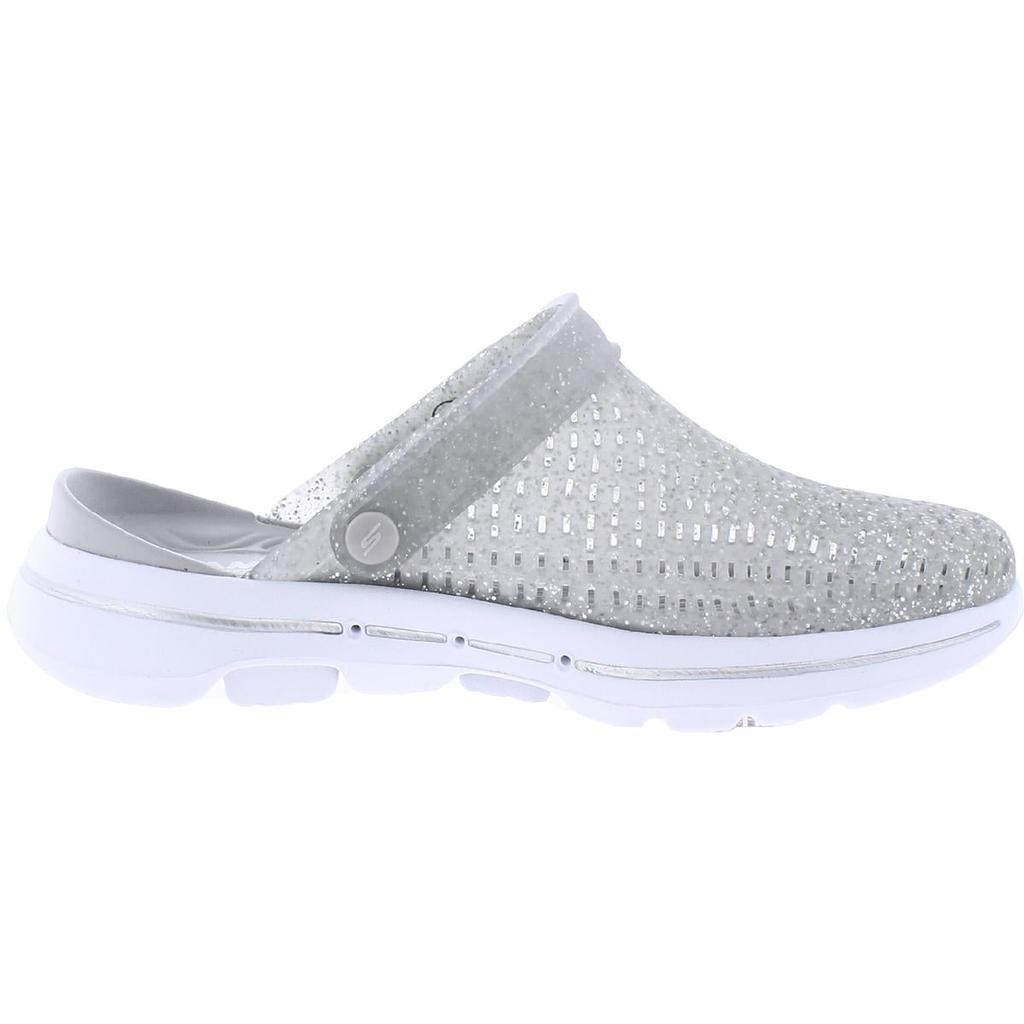 商品SKECHERS|Skechers Womens Go Walk 5-Ocean Glow Perforated Slingback Slip-On Sneakers,价格¥301,第5张图片详细描述