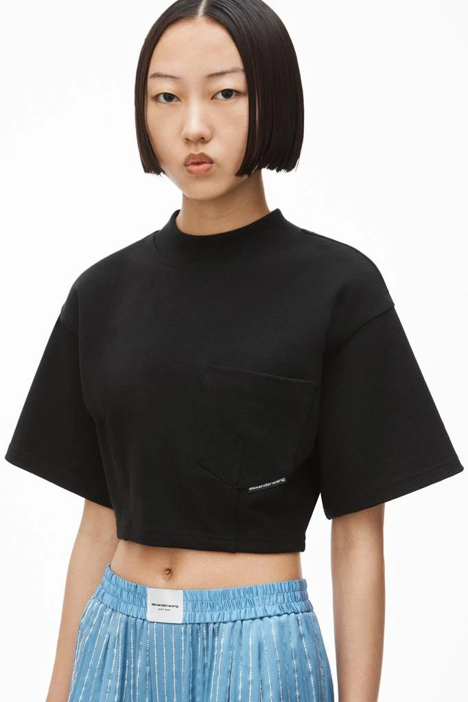 商品Alexander Wang|SCULPTED TEE IN JAPANESE JERSEY,价格¥863,第4张图片详细描述