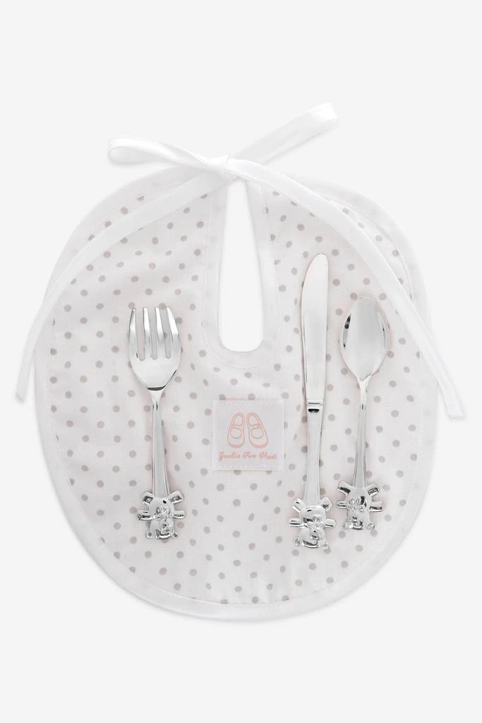 商品English Trousseau|English Trousseau Baby Silver Plated Cutlery Set With Bib,价格¥478,第1张图片