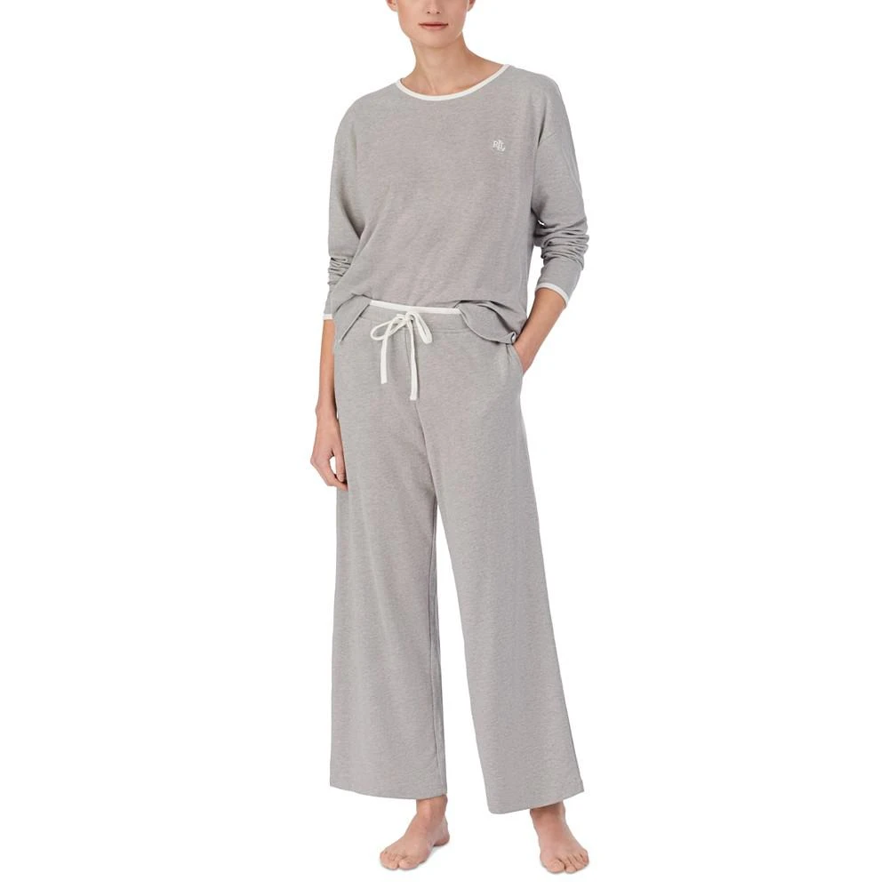 商品Ralph Lauren|Knit Wide-Leg Lounge Set,价格¥230,第3张图片详细描述