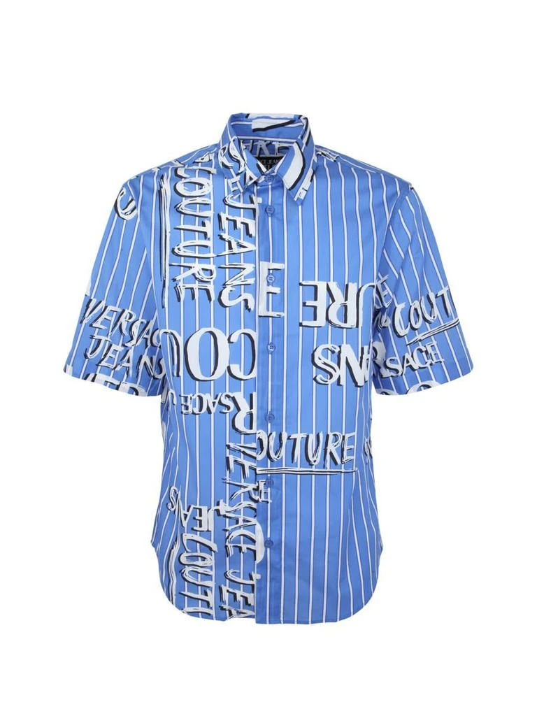 商品Versace|VERSACE JEANS COUTURE PRINT DOODLE STRIPES POPLIN SHIRTS CLOTHING,价格¥1578,第1张图片
