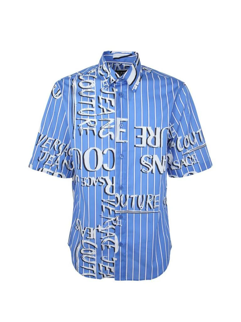 商品Versace|VERSACE JEANS COUTURE PRINT DOODLE STRIPES POPLIN SHIRTS CLOTHING,价格¥1605,第1张图片