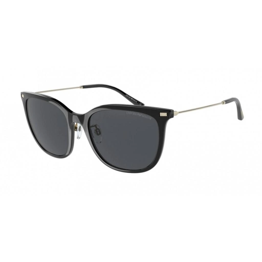 商品Emporio Armani|Emporio Armani Women's Sunglasses - Shiny Black Plastic Cat Eye Frame | 4181 500187,价格¥595,第1张图片