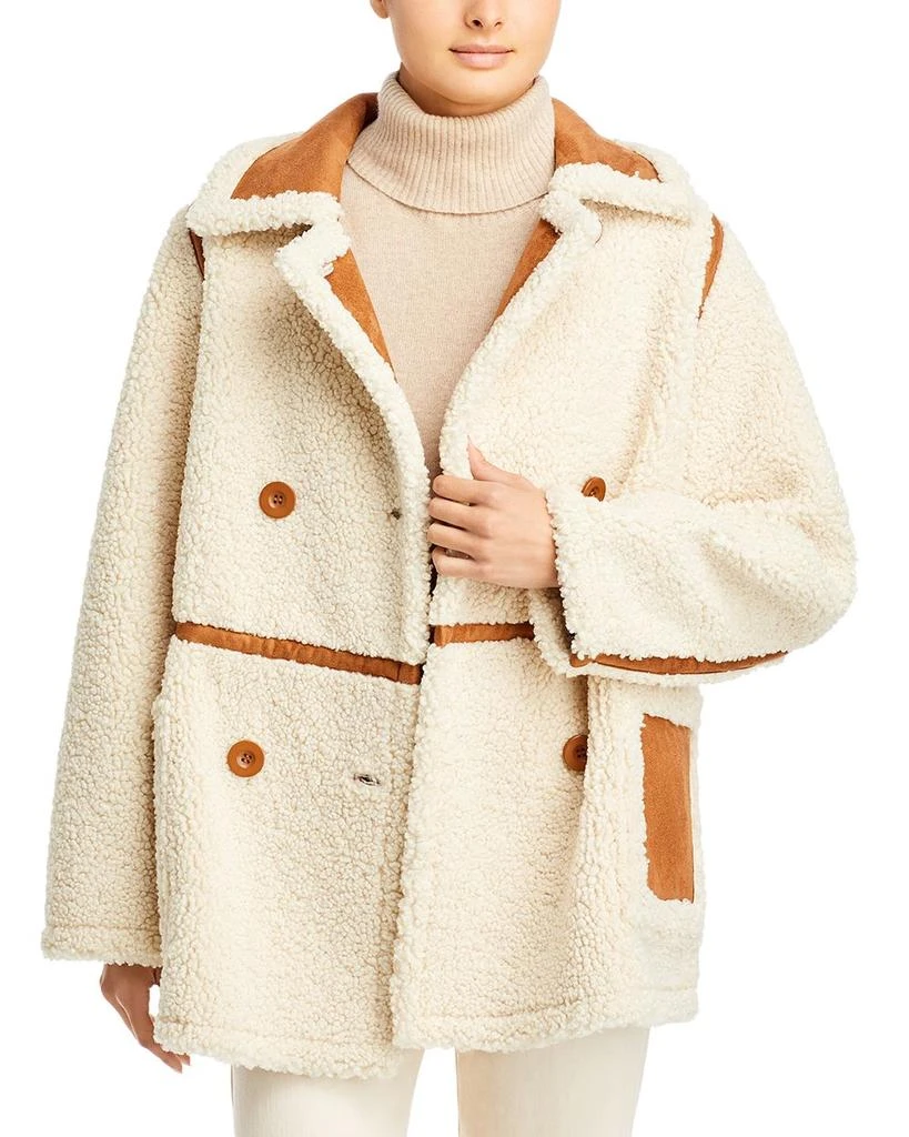 商品STAND STUDIO|Chloe Faux Shearling Jacket,价格¥2991,第1张图片