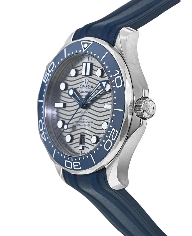 商品Omega|Omega Seamaster Diver 300M Grey Dial Rubber Strap Men's Watch 210.32.42.20.06.001,价格¥37494,第3张图片详细描述