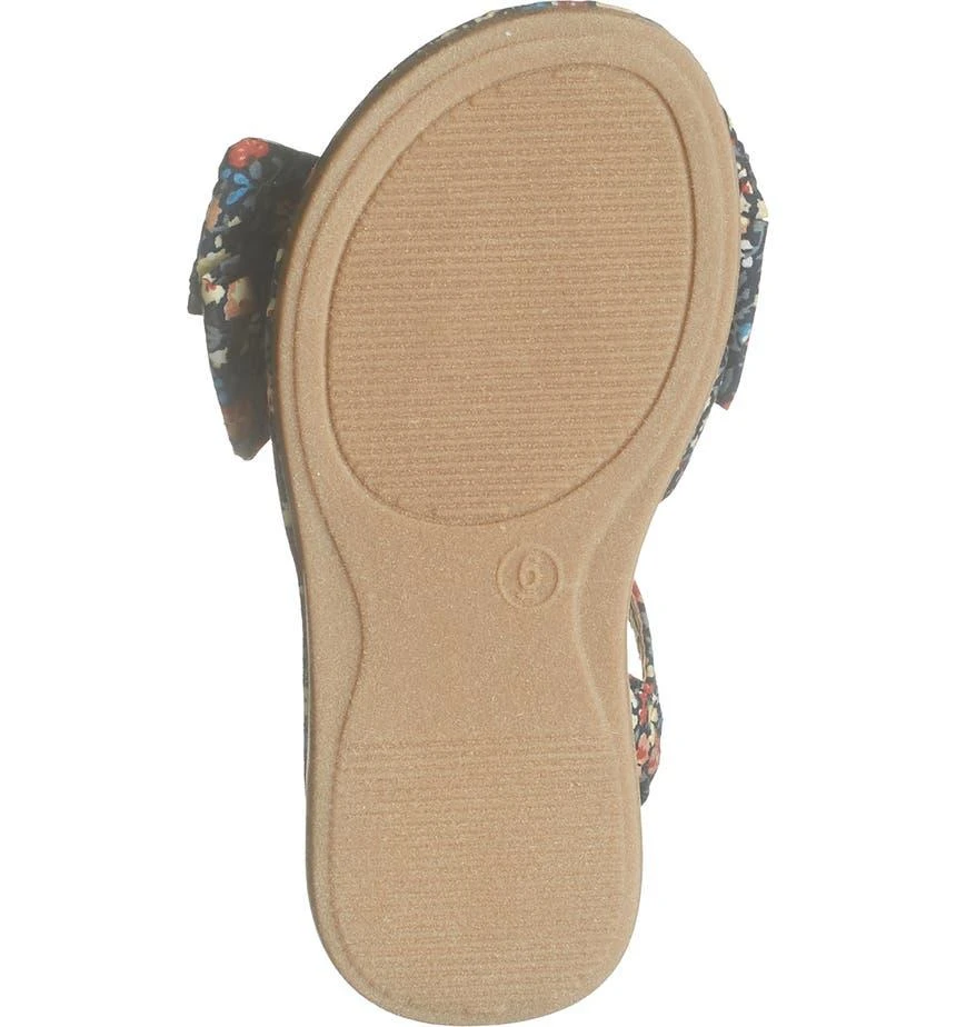 商品OLIVIA MILLER|Kids' Floral Print Bow Sandal,价格¥81,第5张图片详细描述