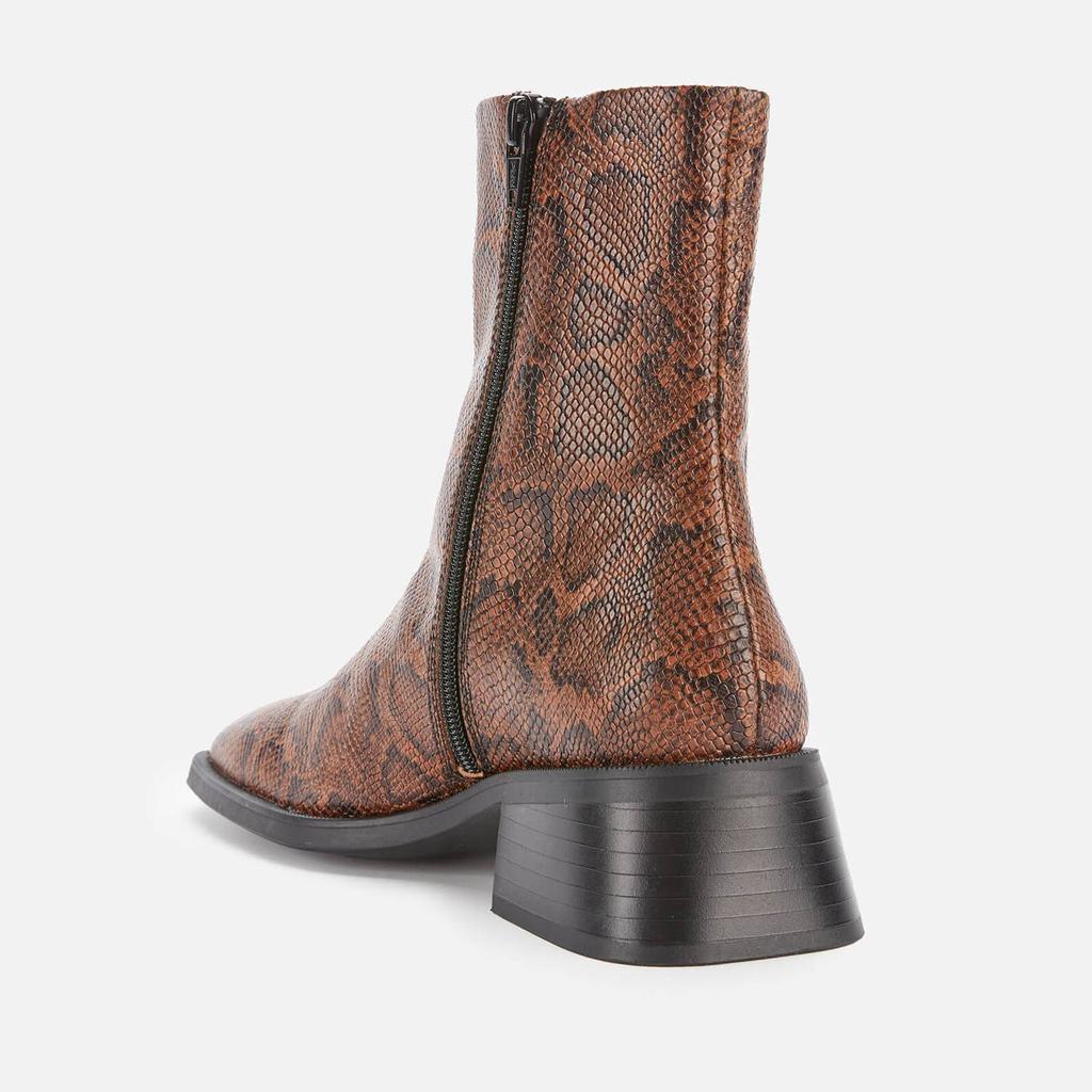 商品Vagabond|Vagabond Women's Blanca Embossed Leather Ankle Boots - Harvest/Black,价格¥696,第5张图片详细描述