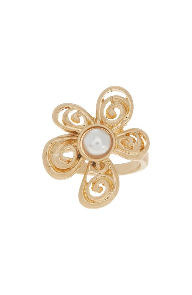 商品Melrose and Market|Imitation Pearl Swirl Flower Ring,价格¥45,第1张图片