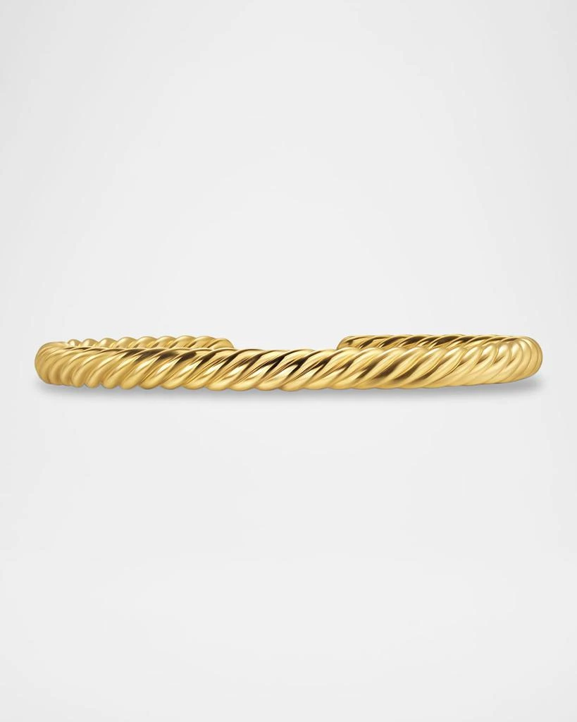 商品David Yurman|Men's Cable Cuff Bracelet in 18K Gold, 6mm,价格¥27020,第1张图片