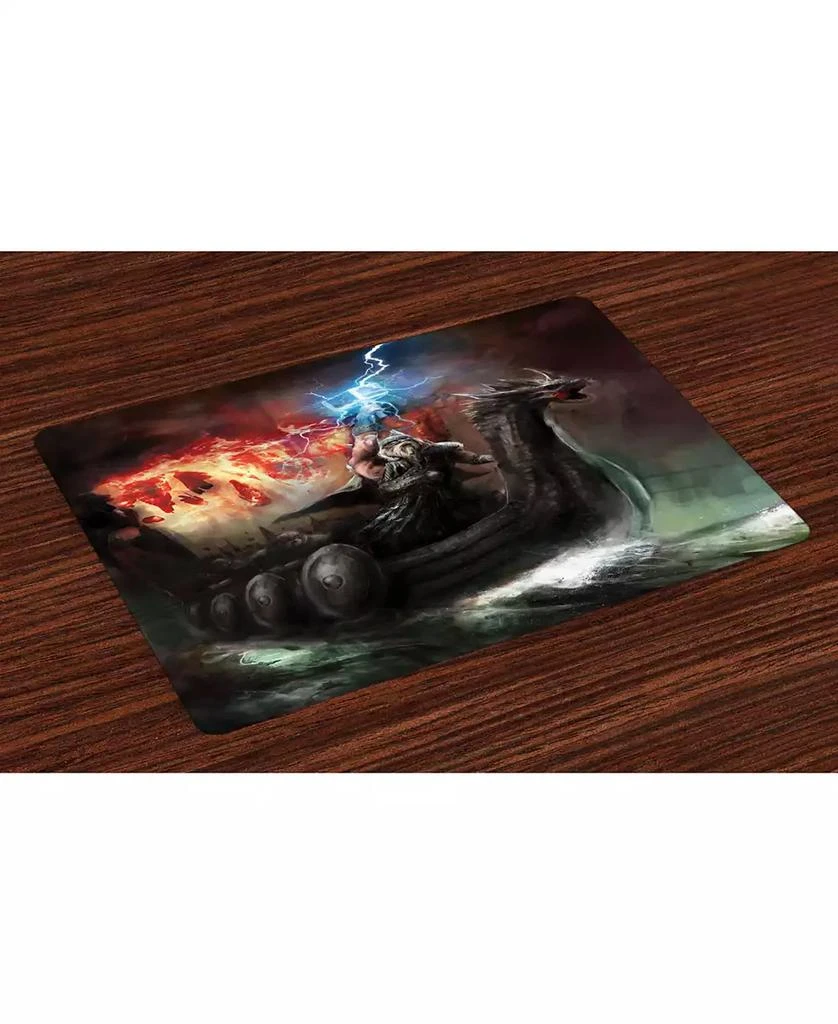 商品Ambesonne|Dragon Place Mats, Set of 4,价格¥227,第1张图片