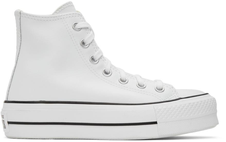 白色 Chuck Taylor All Star Lift 高帮运动鞋商品第1张图片规格展示