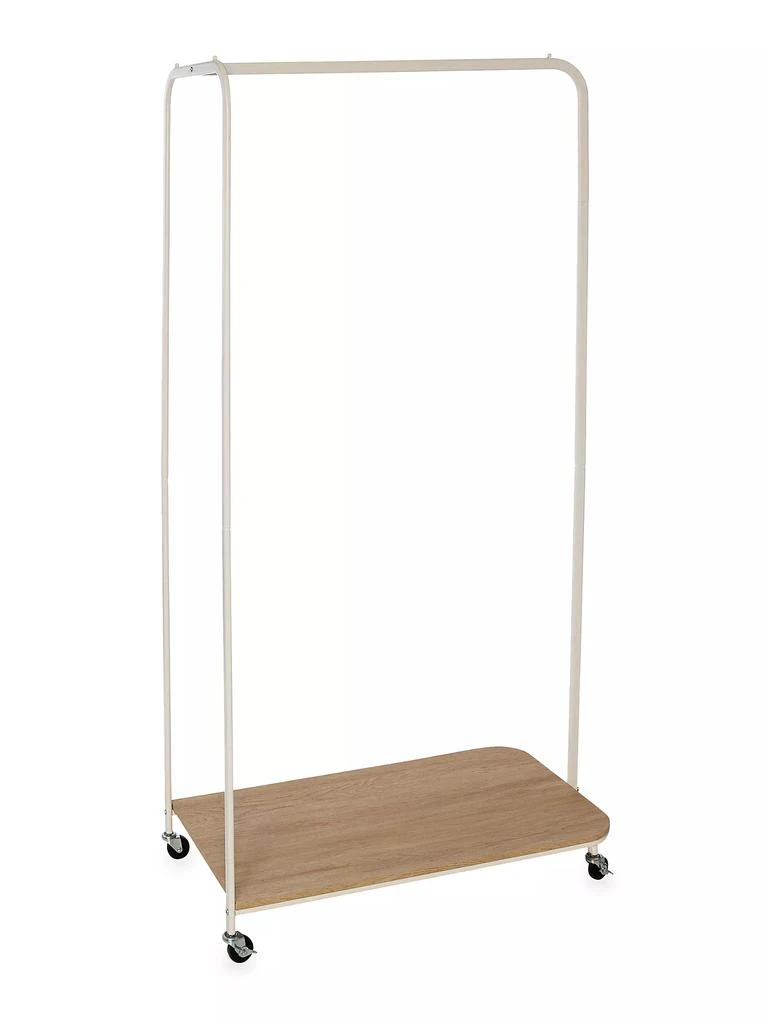 商品Honey Can Do|Rolling Clothes Rack With Shoe Shelf,价格¥526,第1张图片