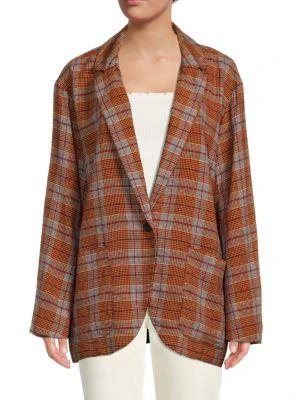 商品Free People|​Simply Plaid Blazer,价格¥355,第1张图片