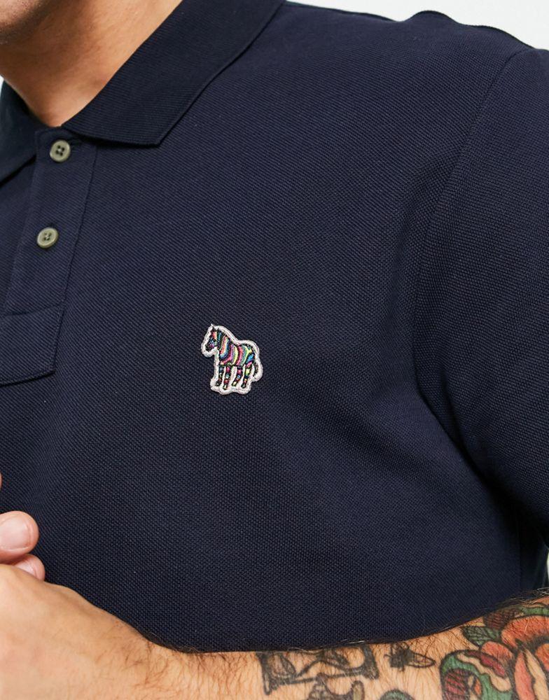 商品Paul Smith|PS Paul Smith regular fit logo short sleeve polo in navy,价格¥742,第5张图片详细描述