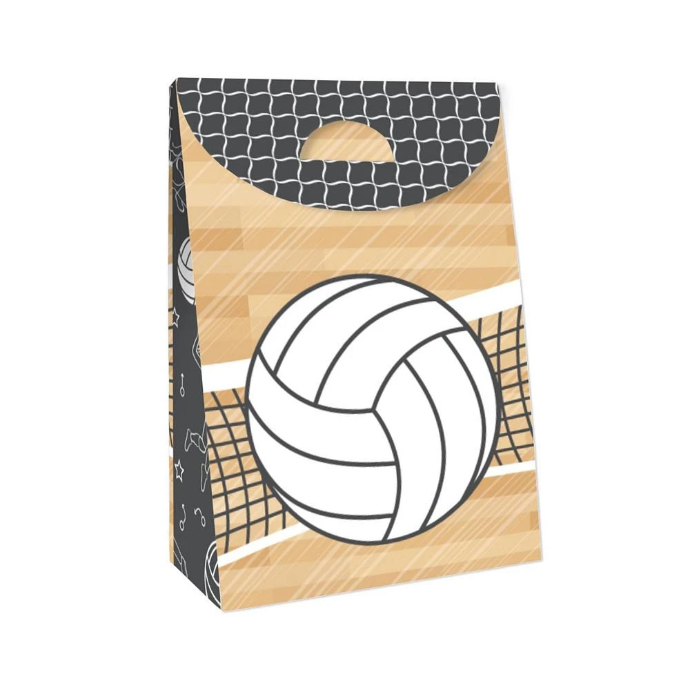 商品Big Dot of Happiness|Bump, Set, Spike - Volleyball - Baby Shower or Birthday Gift Favor Bags - Party Goodie Boxes - Set of 12,价格¥142,第3张图片详细描述