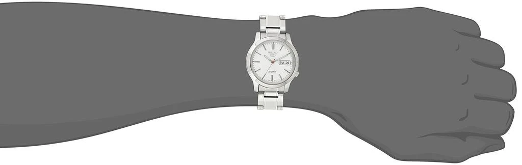 商品Seiko|Men's SNK789 SEIKO 5 Automatic Stainless Steel Watch with White Dial,价格¥1558,第2张图片详细描述