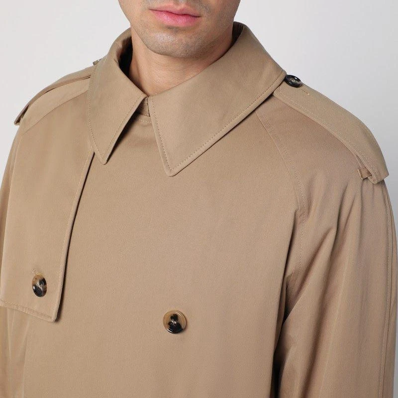 商品Burberry|LONG BEIGE GABARDINE TRENCH COAT,价格¥14527,第4张图片详细描述