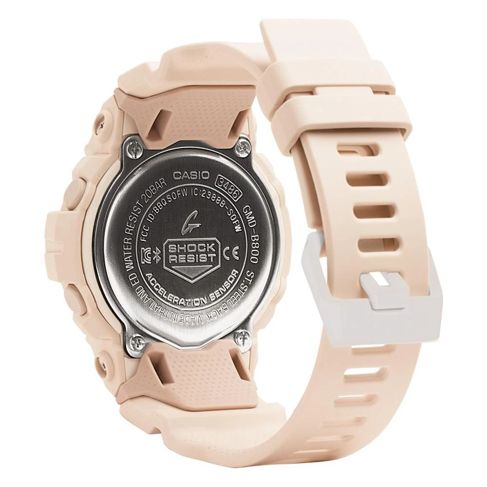 商品G-Shock|Women's Digital Power Trainer Blush Resin Strap Watch 45.2mm,价格¥741,第4张图片详细描述