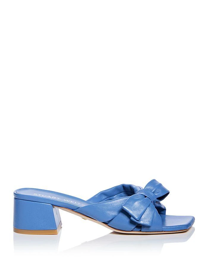 商品Stuart Weitzman|x Sofia Richie Grainge Women's Sofia 45 Slip On Bow Sandals,价格¥2484,第2张图片详细描述