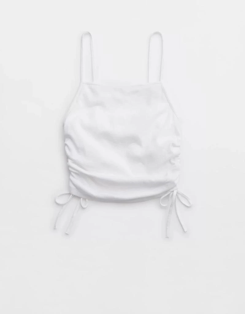 商品Aerie|Aerie Ruched Cropped Tank Top,价格¥91,第4张图片详细描述