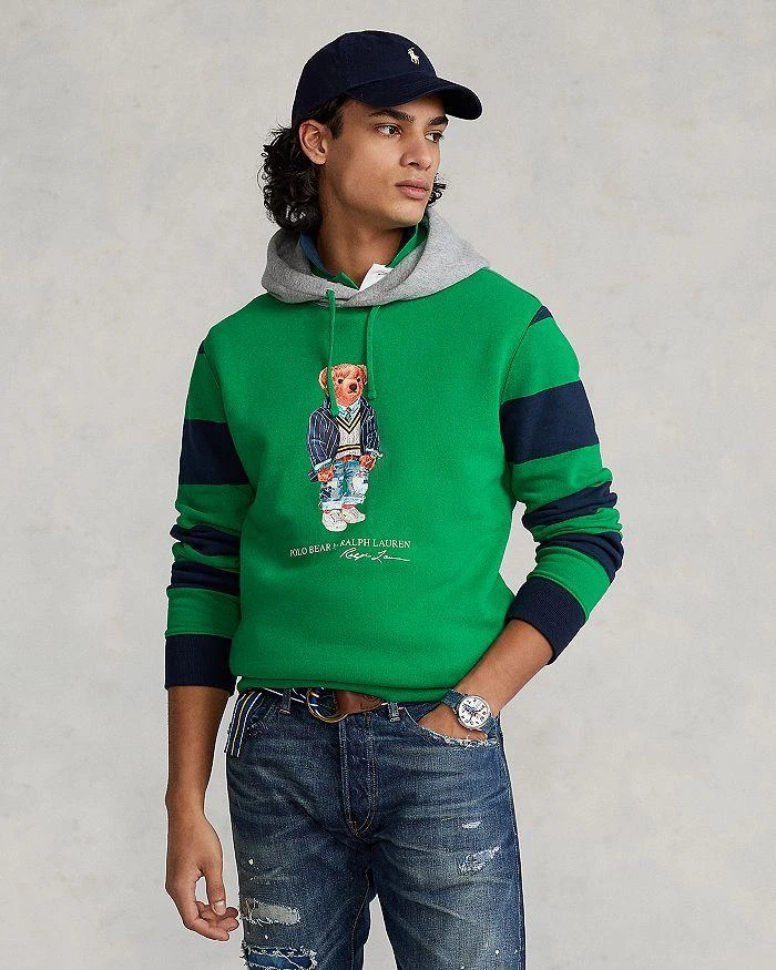 商品Ralph Lauren|Cotton Blend Fleece Polo Bear Print Hoodie,价格¥976,第5张图片详细描述