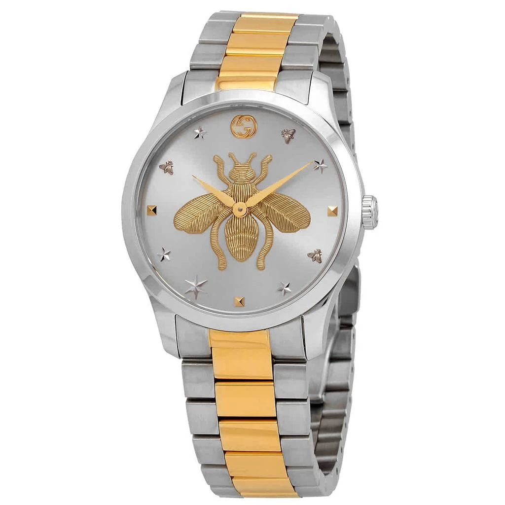 商品Gucci|G-Timeless Quartz Silver Dial Ladies Watch YA1264131,价格¥5592,第1张图片