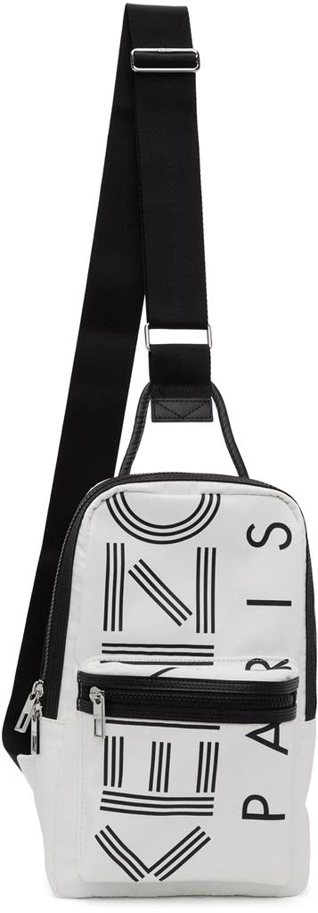 商品Kenzo|White Crew Logo Crossbody Backpack,价格¥1500,第1张图片