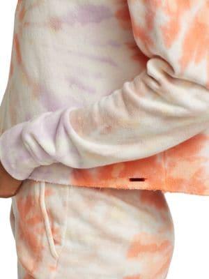 Harleen Cropped Tie-Dye Sweatshirt商品第4张图片规格展示