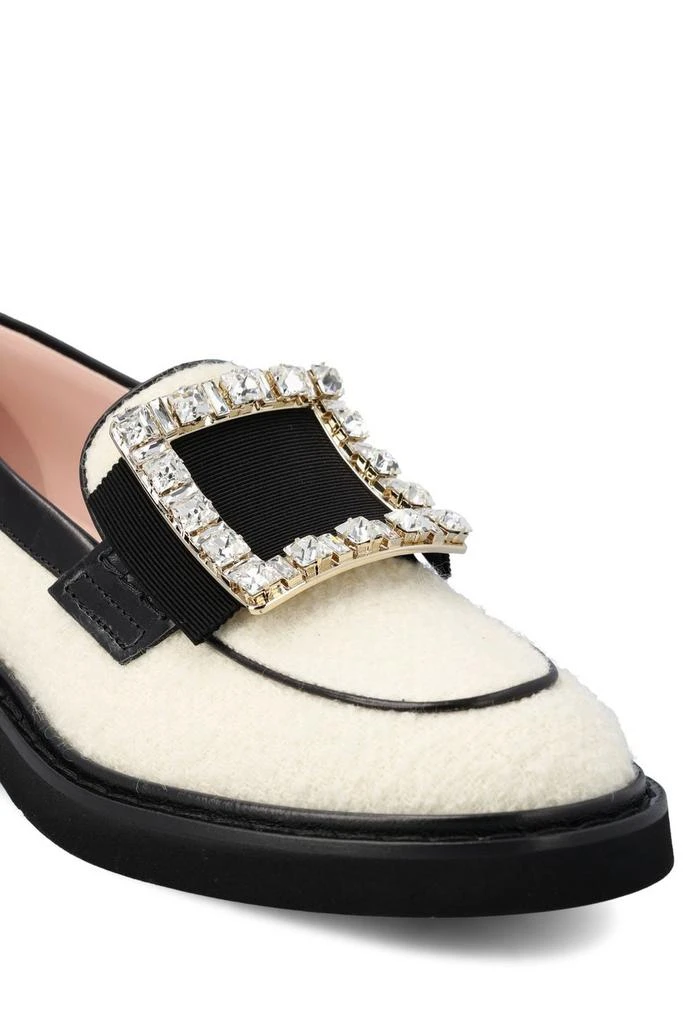 商品Roger Vivier|Roger Vivier Viv' Rangers Embellished Buckle Loafers,价格¥5879,第4张图片详细描述