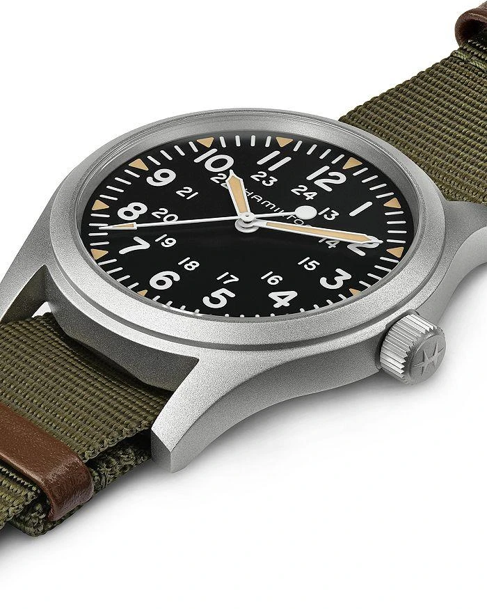 商品Hamilton|Mechanical Khaki Field Watch, 42mm,价格¥5219,第4张图片详细描述