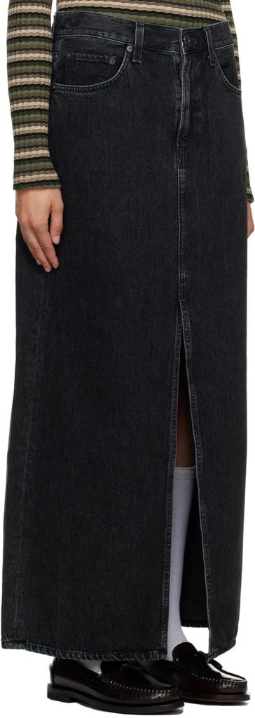 商品AGOLDE|Black Leif Denim Maxi Skirt,价格¥1093,第2张图片详细描述