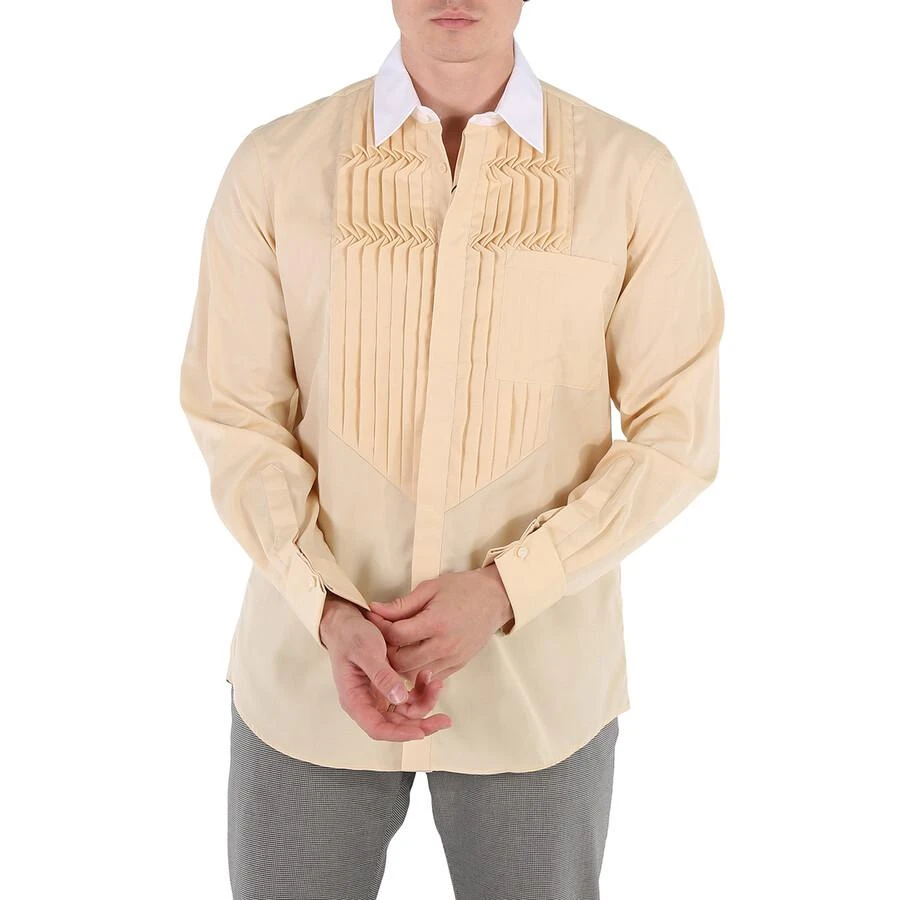 商品Burberry|Cotton Poplin Classic Fit Pleated Bib Dress Shirt,价格¥2741,第1张图片