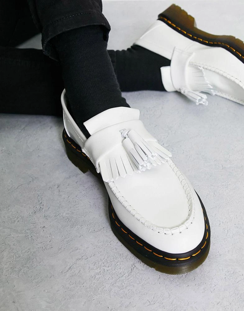 商品Dr. Martens|Dr Martens Adrian YS tassel loafers in white smooth,价格¥779,第4张图片详细描述