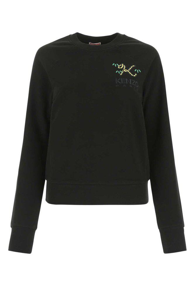 Kenzo Logo Embroidered Crewneck Sweatshirt商品第1张图片规格展示