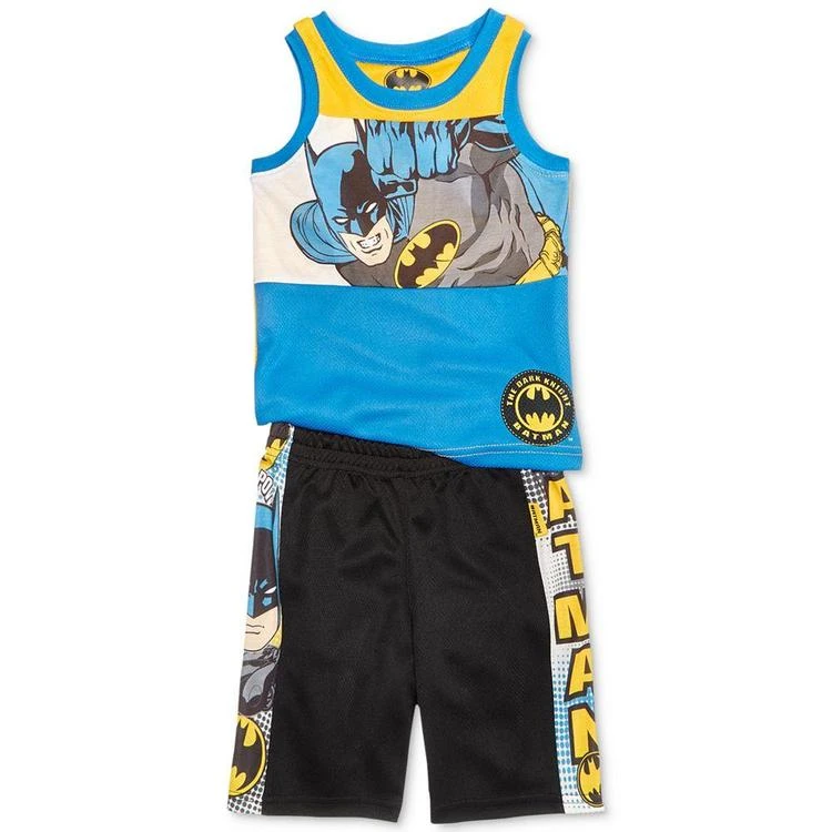 商品Nannette|2-Pc. Batman-Print Tank Top & Shorts Set, Toddler & Little Boys (2T-7),价格¥66,第2张图片详细描述