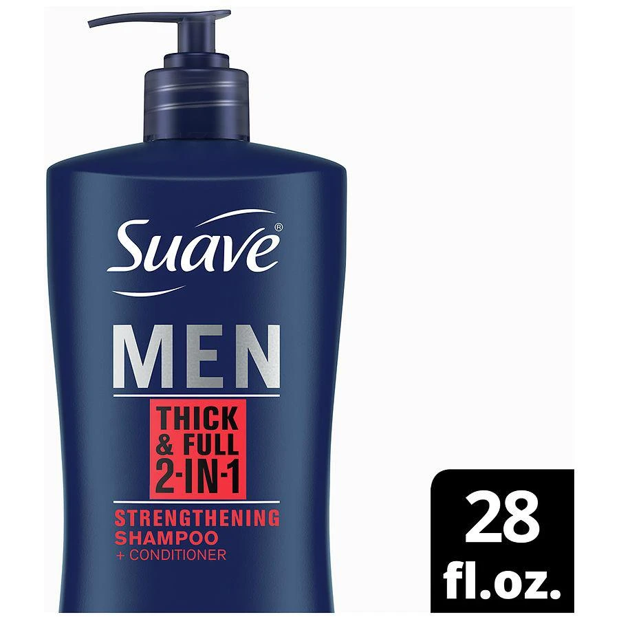 商品Suave|Thick & Full 2 in 1 Shampoo and Conditioner Birch & Oak Wood,价格¥23,第3张图片详细描述