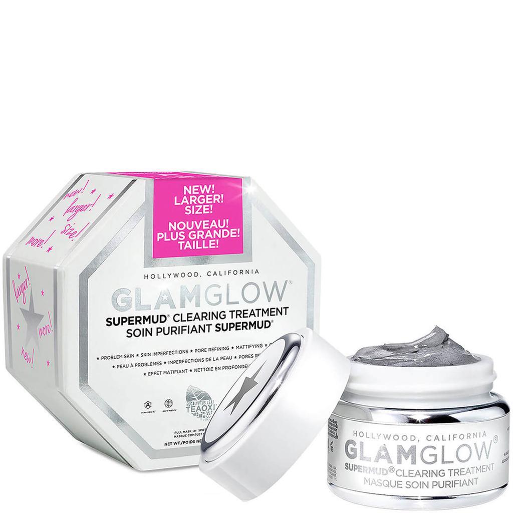 商品Glamglow|GlamGlow格莱魅  幕后明星双重焕肤泥浆面膜发光面膜 - 发光白罐 50g,价格¥440,第1张图片