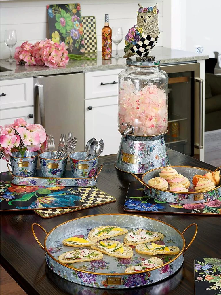 Flower Market Galvanized Outdoor Trays 2-Piece Set 商品