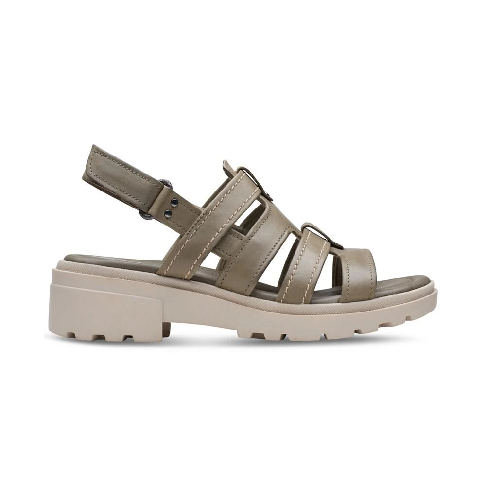 商品Clarks|Women's Coast Shine Slingback Fisherman Sandals,价格¥439,第2张图片详细描述