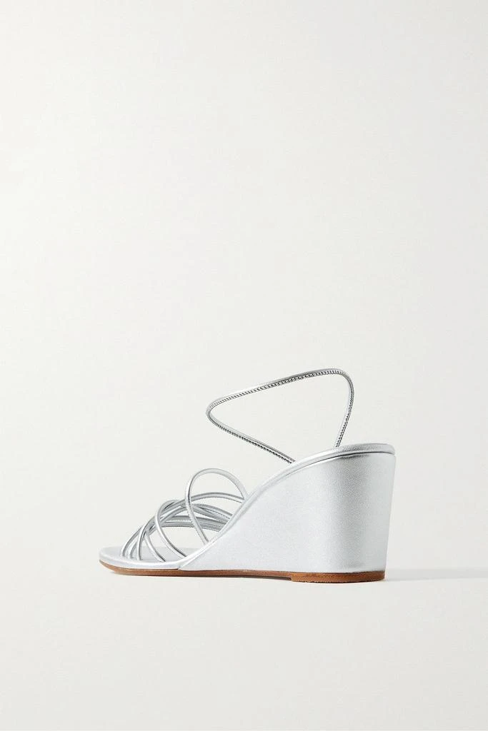 商品ANCIENT GREEK SANDALS|Vasilisa metallic leather wedge sandals,价格¥1410,第3张图片详细描述